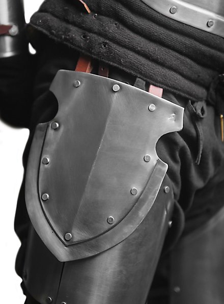 Captain Belt Shields Polished Steel